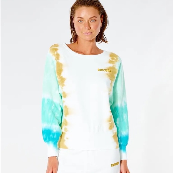 🔆RIP CURL🔆 SUN DRENCHED CREW SUN DRENCHED TRACK PANT SET - Picture 8 of 16